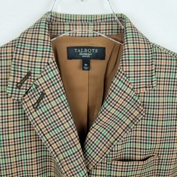 Talbots Multicolor Plaid Blazer - Picture 4 of 13